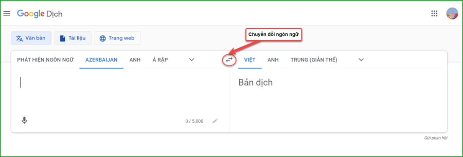Chuyen doi dich tieng Azerbaijan va tieng VIet