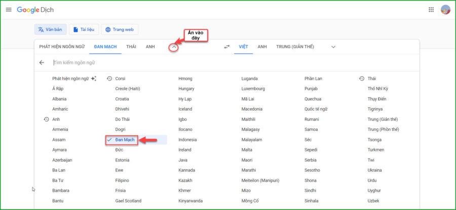 Chon tieng Dan Mach de dich 