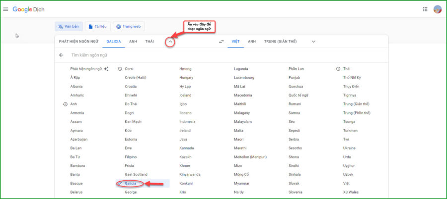 Chon tieng Galicia de dich 
