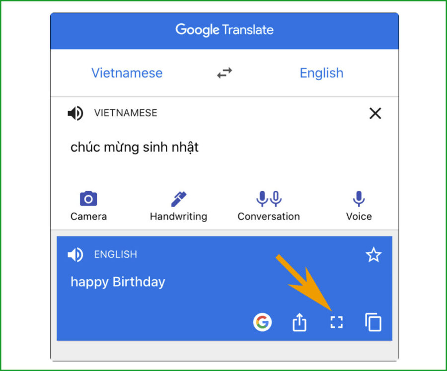 Doc full man hinh tren app google dich 